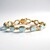 Bracciale in argento con Topazio Blu Cielo