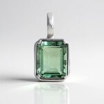 Ciondolo in argento con Fluorite Verde