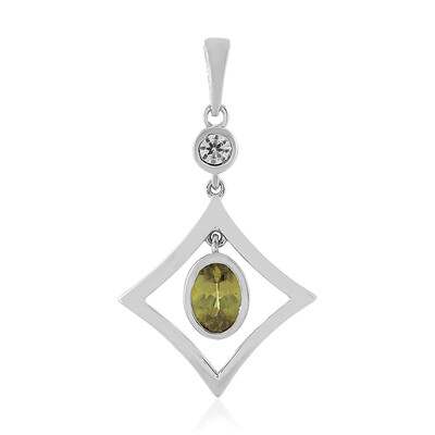 Sphene Silver Pendant