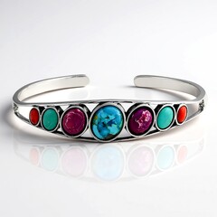 Bracciale in argento con Turchese Kingman Mohave Blu (Jones Lee)