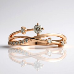 Anello in oro con Diamante Rose de France SI1 di Argyle (Annette)