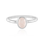 Anillo en plata con Cuarzo rosa (MONOSONO COLLECTION)