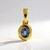 Ciondolo in argento con Zaffiro Ceylon Blu