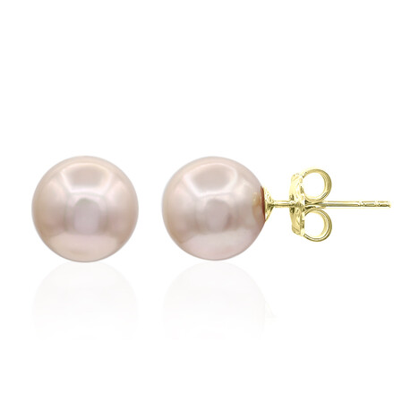 Pink Ming Pearl Silver Earrings (TPC)