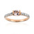 9K Unheated Pink Beryl Gold Ring