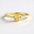 Anello in argento con Berillo Giallo