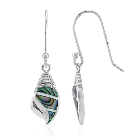 Pendientes en plata con Concha de Abalone