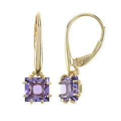 Boucles d'oreilles en or et Améthyste
