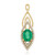Ciondolo in oro con Smeraldo Zambia (de Melo)