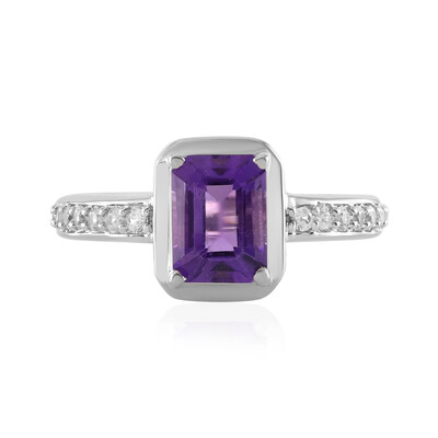 Siberian Amethyst Silver Ring