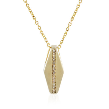 Collier en argent et Diamant champagne I2