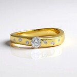 Anello in oro con Diamante SI1 (G) (Annette)