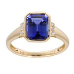 AAA-Tansanit-Goldring (CIRARI)