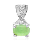 Ciondolo in argento con Crisoprasio Imperiale