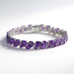 Bracciale in argento con Ametista Zambiana (de Melo Essence)