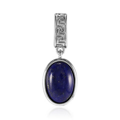 Zilveren hanger met een lapis lazuli
