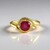 Bague en argent et Rubis de Madagascar