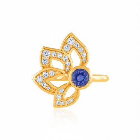 Anillo en plata con Tanzanita (de Melo Essence)