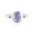 Anillo en plata con Tanzanita