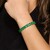 Bracciale in argento con Onice Verde (M de Luca)