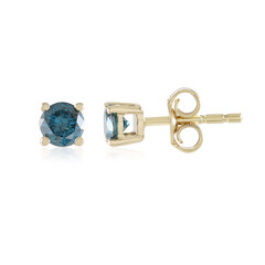 Gouden oorbellen met I2 Blauwe Diamanten (SUHANA)