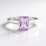 Anello in argento con Ametista Rose de France