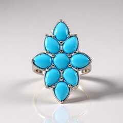 Anello in argento con Turchese Sleeping Beauty (Faszination Türkis)