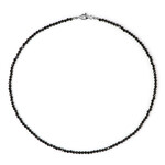 Collar en plata con Espinela negra