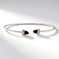 Bracelet en argent et Œil de Tigre (SUHANA)