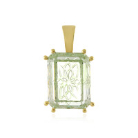 Ciondolo in argento con Ametista Verde