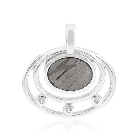 Pendentif en argent et Météorite d'Alétaï