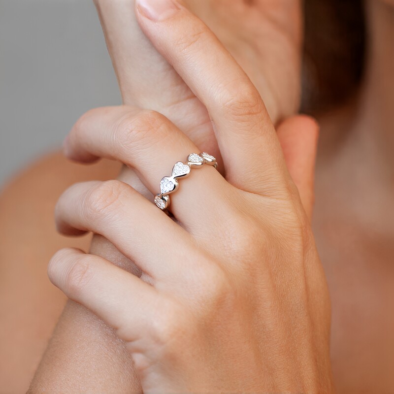 Bague en argent et Zircon