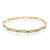 Zilveren armband met Braziliaanse smaragden