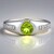 Anello in argento con Peridoto