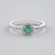 Anello in argento con Smeraldo Russo