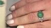 Anillo en plata con Malaquita (Desert Chic)