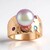 Bague en argent et Perle Ming