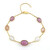 Brazalete en plata con Calcedonia lavanda (KM by Juwelo)