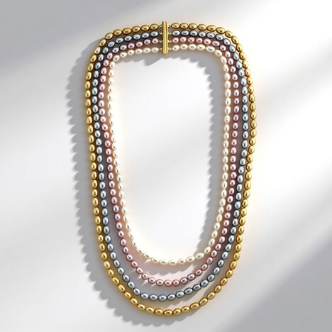 Collana in argento con Perla d'Acqua Dolce Bianca (TPC)