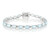 Bracciale in argento con Topazio Blu Cielo