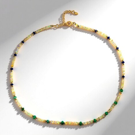 Collana in argento con Smeraldo Brasiliano