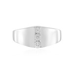 Weißer Saphir-Silberring