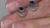 Pendientes en plata con Diamante negro (Ornaments by de Melo)