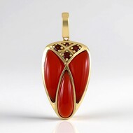 Ciondolo in argento con Corniola (KM by Juwelo)