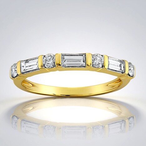 Anello in oro con Diamante IF (D) (Annette)