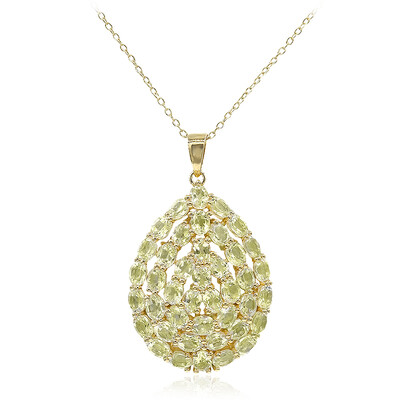 Collana in argento con Citrino Limone