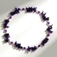 Collier et Améthyste de Zambie (Riya)