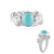 Sleeping Beauty Turquoise Silver Ring