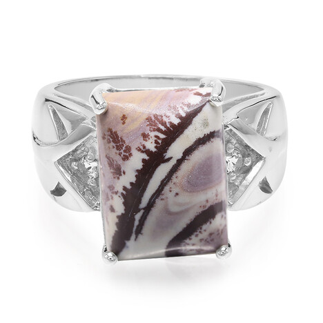 Sonora-Dendriten-Jaspis-Silberring