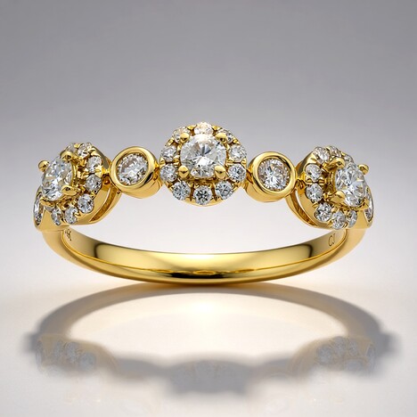 Bague en or et Diamant SI1 (H) (CIRARI)